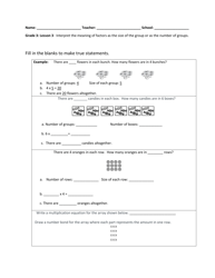Math Grade 3 - Student Packet 1-5 - Tennessee, Page 3
