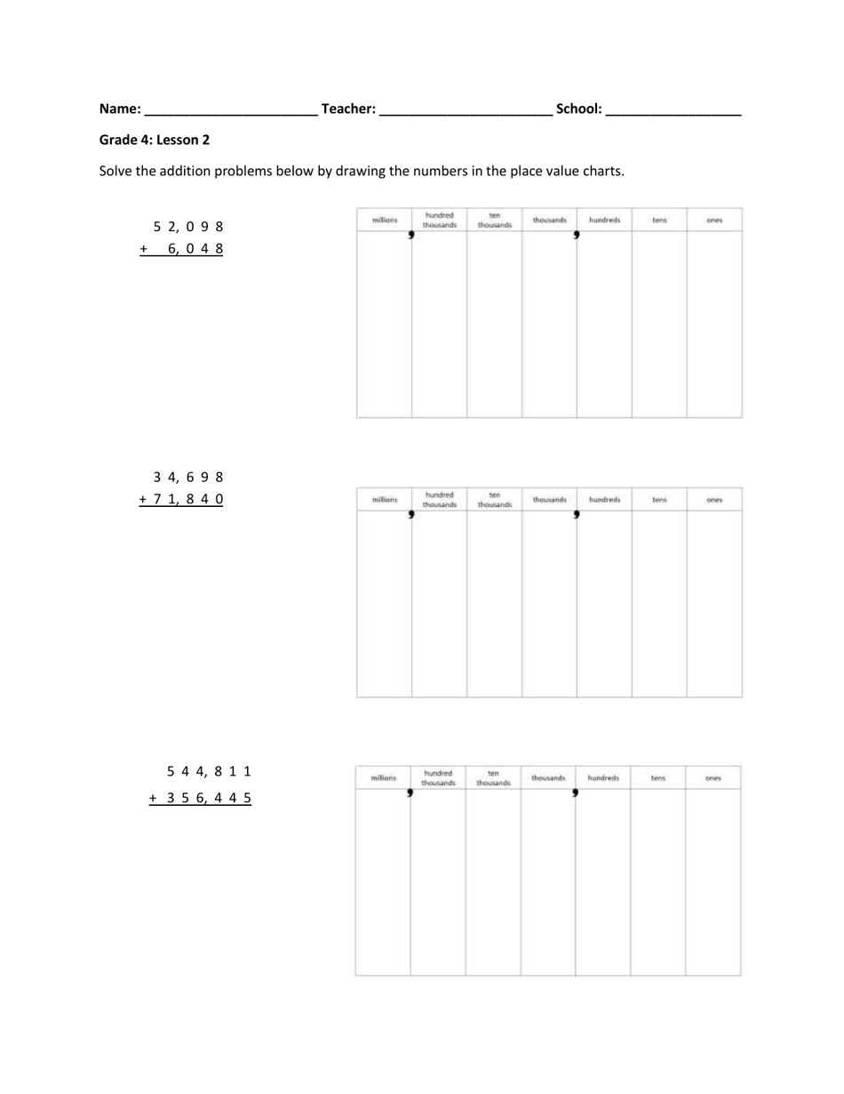 Tennessee Math Grade 4 - Student Packet 1-5 - Fill Out, Sign Online and ...