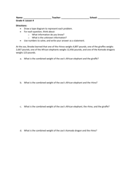 Math Grade 4 - Student Packet 1-5 - Tennessee, Page 4