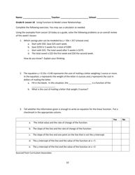 Math Grade 8 - Student Packet 6-10 - Tennessee, Page 10
