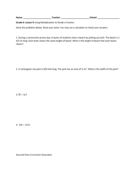 Math Grade 6 - Student Packet 6-10 - Tennessee, Page 4