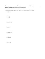 Math Grade 6 - Student Packet 1-5 - Tennessee, Page 4