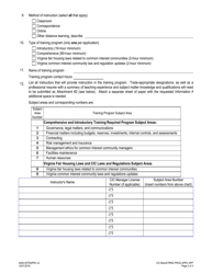Form A492-05TRAPRV Common Interest Community Manager Training Program Approval Application - Virginia, Page 2
