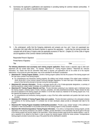 Form A492-05TRAPRV Common Interest Community Manager Training Program Approval Application - Virginia, Page 3