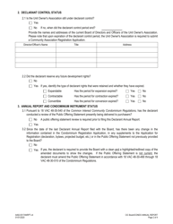 Form A492-0517ANRPT Declarant Annual Report - Condominium - Virginia, Page 2