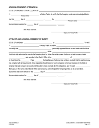Form A492-0517BOND Exhibit G Condominium Registration Application - Bond to Insure Payment of Assessments - Sample - Virginia, Page 3