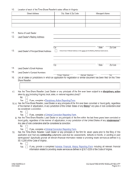Form A492-0525REG Time-Share Reseller Registration Application - Virginia, Page 2