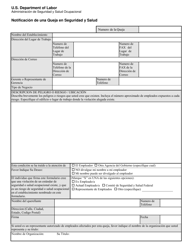 Formulario OSHA-7 Notificacion De Una Queja En Seguridad Y Salud (Spanish), Page 2