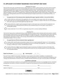 Application for License to Operate a Temporary Food Service Establishment - Vermont, Page 5