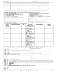 DOH Form 210-030 Reporting Form for Hepatitis a - Washington, Page 3