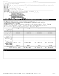 DOH Form 210-030 Reporting Form for Hepatitis a - Washington, Page 5
