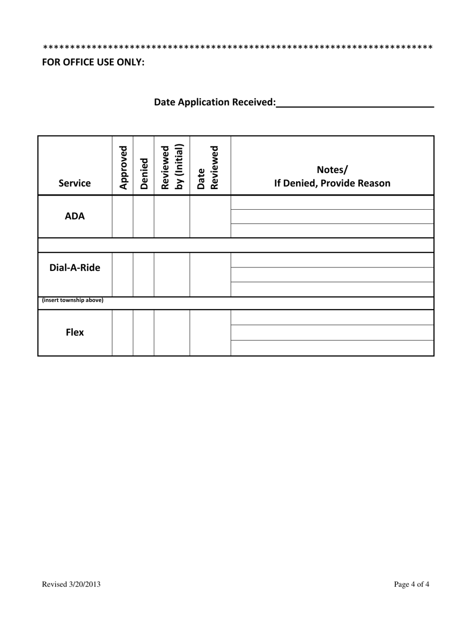 Demand Response Service Application - Ada / Dial-a-ride / Flex - Dutchess County, New York, Page 4