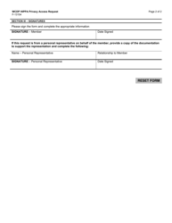Form F-13154 HIPAA Privacy Access Request - Wisconsin Chronic Disease Program (Wcdp) - Wisconsin, Page 2
