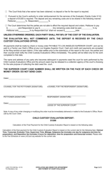 Form LASC FCS006 Stipulation and Order for Appointment and Payment of Court Evaluator - County of Los Angeles, California, Page 2