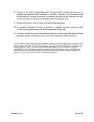 Actuarial Equivalent Pension Application (Alternate Pension Benefit) - City of Fort Worth, Texas, Page 3