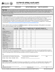 DOH Form 348-106 Certificate of Exemption From Immunization Requirements - Washington (English/Amharic), Page 2