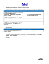 Onboarding Checklists - Washington, D.C., Page 2