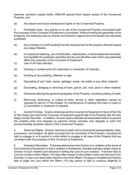 Covenant of Easement for Protection of Environmentally Sensitive Lands That Do Not Include Sensitive Biological Resources - City of San Diego, California, Page 3