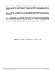 Covenant of Easement for Protection of Environmentally Sensitive Lands That Do Not Include Sensitive Biological Resources - City of San Diego, California, Page 7