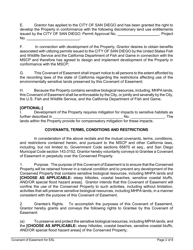 Covenant of Easement for Protection of Environmentally Sensitive Lands Within the Multiple Species Conservation Program Multihabitat Planning Area and Other Environmentally Sensitive Lands - City of San Diego, California, Page 2