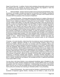 Covenant of Easement for Protection of Environmentally Sensitive Lands Within the Multiple Species Conservation Program Multihabitat Planning Area and Other Environmentally Sensitive Lands - City of San Diego, California, Page 4