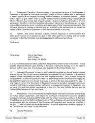 Covenant of Easement for Protection of Environmentally Sensitive Lands Within the Multiple Species Conservation Program Multihabitat Planning Area and Other Environmentally Sensitive Lands - City of San Diego, California, Page 6