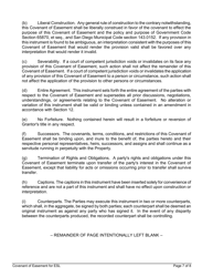 Covenant of Easement for Protection of Sensitive Biological Resources on Lands That Are Not Included Within the Multiple Species Conservation Program Multi-Habitat Planning Area - City of San Diego, California, Page 7