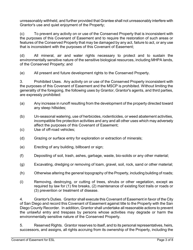Covenant of Easement for Protection of Environmentally Sensitive Lands Within the Multiple Species Conservation Program Multi-Habitat Planning Area - City of San Diego, California, Page 3