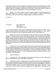 Covenant of Easement for Protection of Environmentally Sensitive Lands Within the Multiple Species Conservation Program Multi-Habitat Planning Area - City of San Diego, California, Page 6