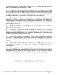 Covenant of Easement for Protection of Environmentally Sensitive Lands Within the Multiple Species Conservation Program Multi-Habitat Planning Area - City of San Diego, California, Page 7
