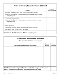 DOH Form 670-147 Substance Use Disorder Professional Enhancement Plan (Ep) - Washington, Page 6