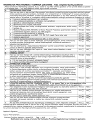 Form F245-411-000 Washington Practitioner Application - Washington, Page 11