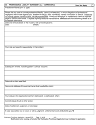 Form F245-411-000 Washington Practitioner Application - Washington, Page 12