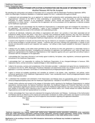 Form F245-411-000 Washington Practitioner Application - Washington, Page 15