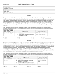Audit/Reports Review Form - North Carolina, Page 2