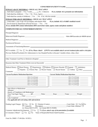 Form DMH1-73-00 Regional Referral Form for Admission to a State Psychiatric Hospital or Adatc - North Carolina, Page 2