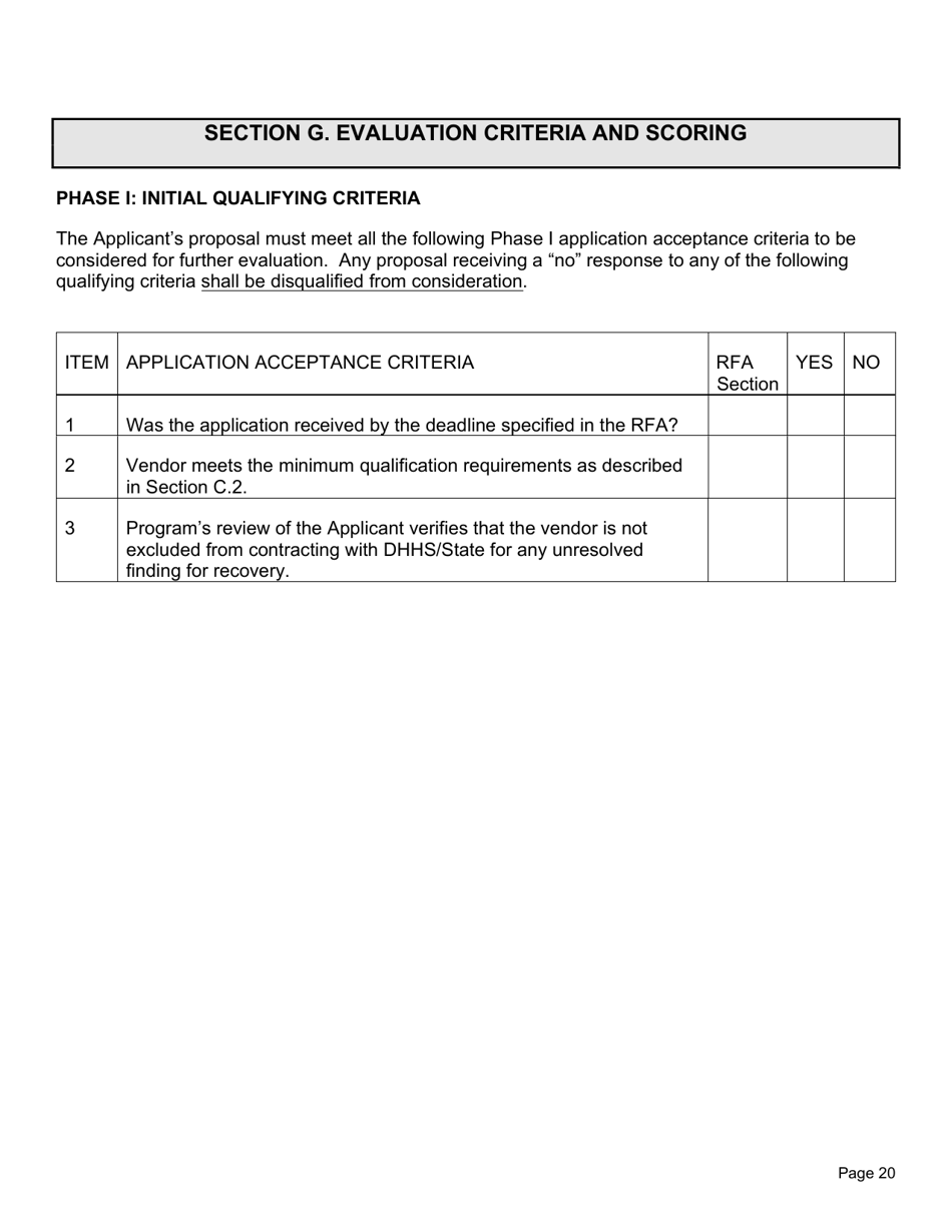 Request for Applications - Food and Nutrition Services - Employment and Training Program - North Carolina, Page 21