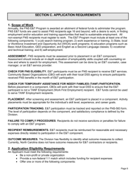 Request for Applications - Food and Nutrition Services - Employment and Training Program - North Carolina, Page 7