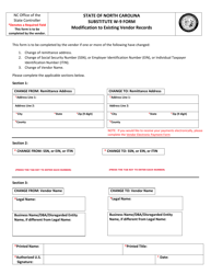 Substitute W-9 Form - Request for Taxpayer Identification Number - North Carolina, Page 2