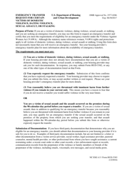 Form HUD-5383 Emergency Transfer Request for Certain Victims of Domestic Violence, Dating Violence, Sexual Assault, or Stalking