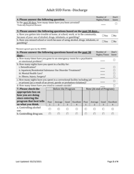 Adult Substance Use Disorder Discharge Outcome Tool - South Dakota, Page 2