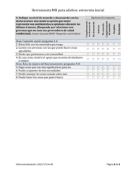 Herramienta De Resultados De Salud Mental Para Adultos - Entrevista Inicial - South Dakota (Spanish), Page 2