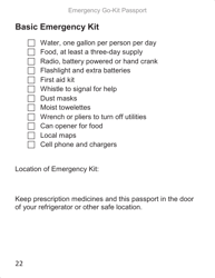 Emergency Go-Kit Passport - Tennessee, Page 23