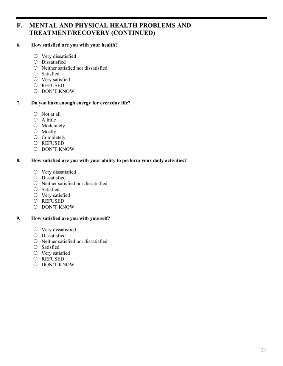 Government Performance and Results Act (Gpra) Client Outcome Measures for Discretionary Programs, Page 25