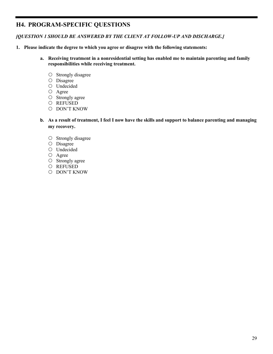 Government Performance and Results Act (Gpra) Client Outcome Measures for Discretionary Programs, Page 33