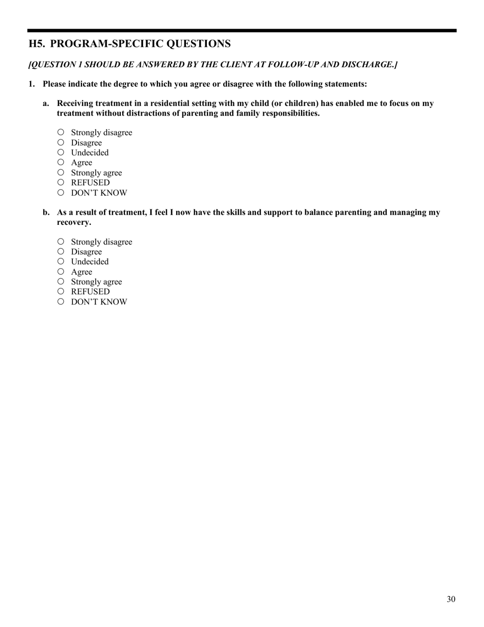 Government Performance and Results Act (Gpra) Client Outcome Measures for Discretionary Programs, Page 34