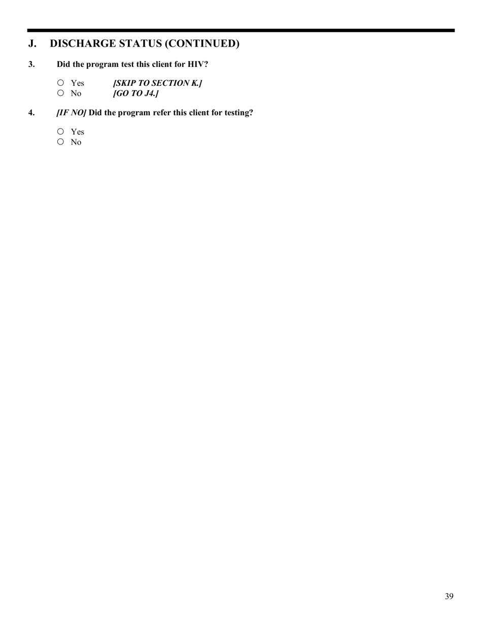Government Performance and Results Act (Gpra) Client Outcome Measures for Discretionary Programs, Page 43