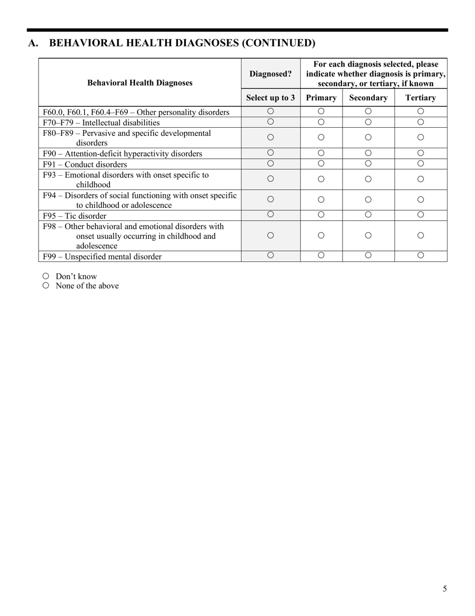 Government Performance and Results Act (Gpra) Client Outcome Measures for Discretionary Programs, Page 9