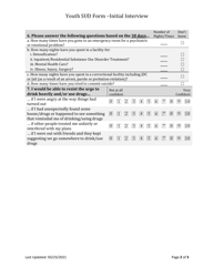 Youth Substance Use Disorder Initial Outcome Tool - South Dakota, Page 2