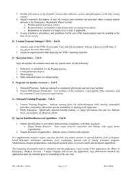 Form PH-4209 Application for Trauma Center Designation - Tennessee, Page 6